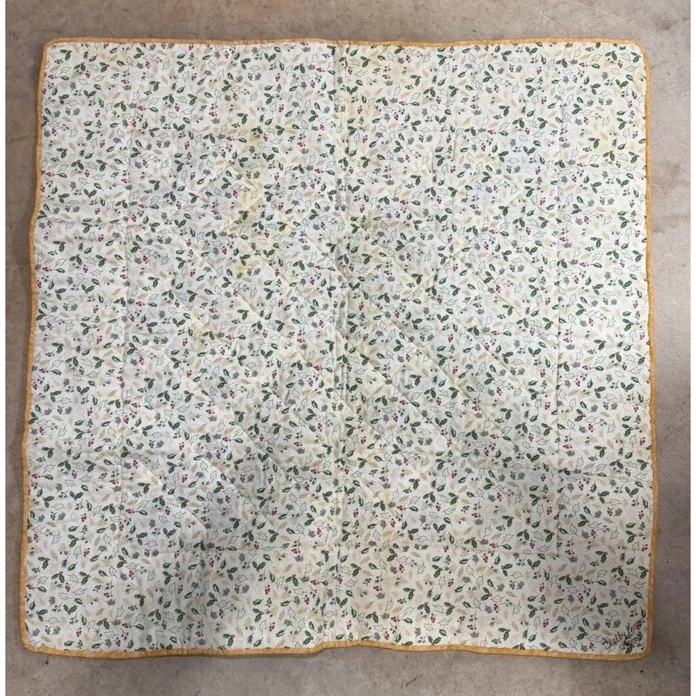Vtg Quilted Square 36
